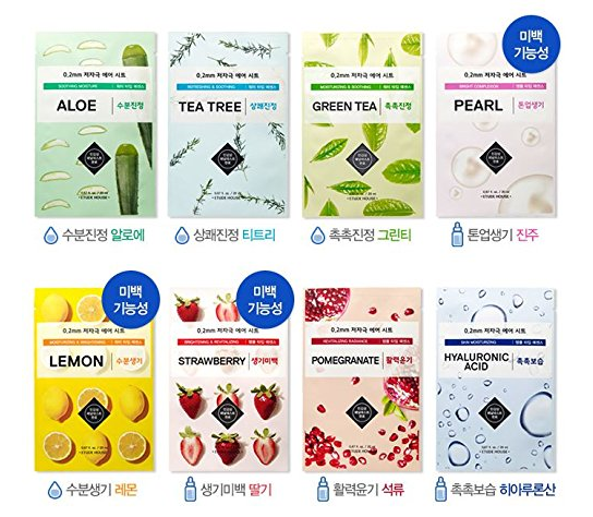 Korean Facial Masks Suggested by Celebrities
